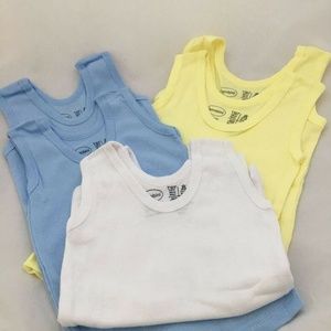 6 Pack Bambini Infant Tops 100% Cotton New